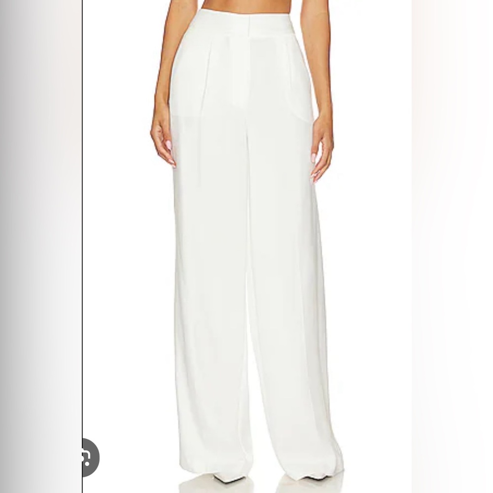 MILLY ‘Noelani’ 🆕 Viscose Twill Pant in Winter White. Size 12. 💕